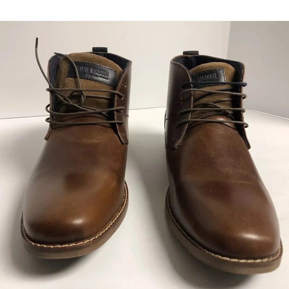 Steve Madden Men’s Kurtis, Brown Chukka Boots, Size 12 M